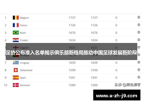 足协公布准入名单揭示俱乐部新格局推动中国足球发展新阶段
